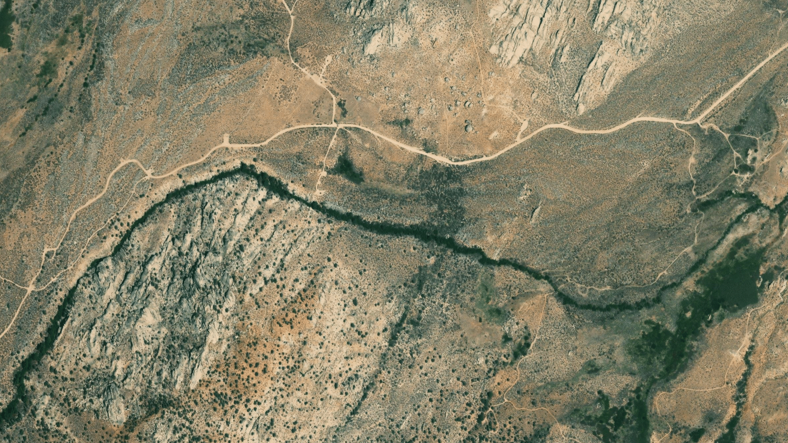 Satellite view of The Buttermilks, Bishop, California