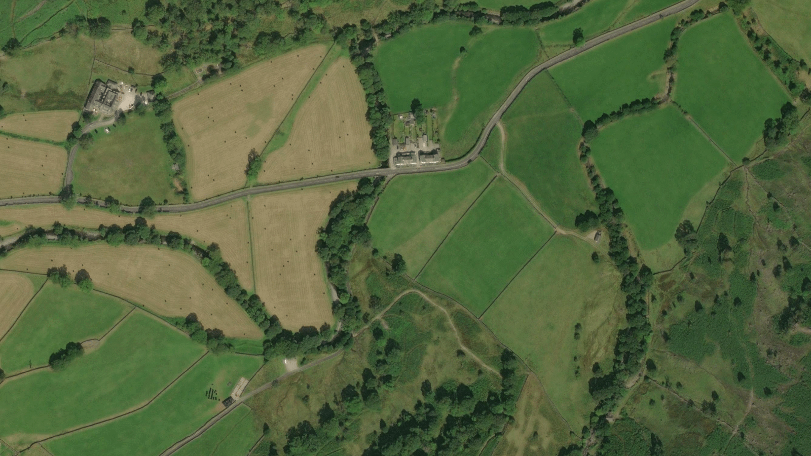 Satellite view of Langdale, Lake District