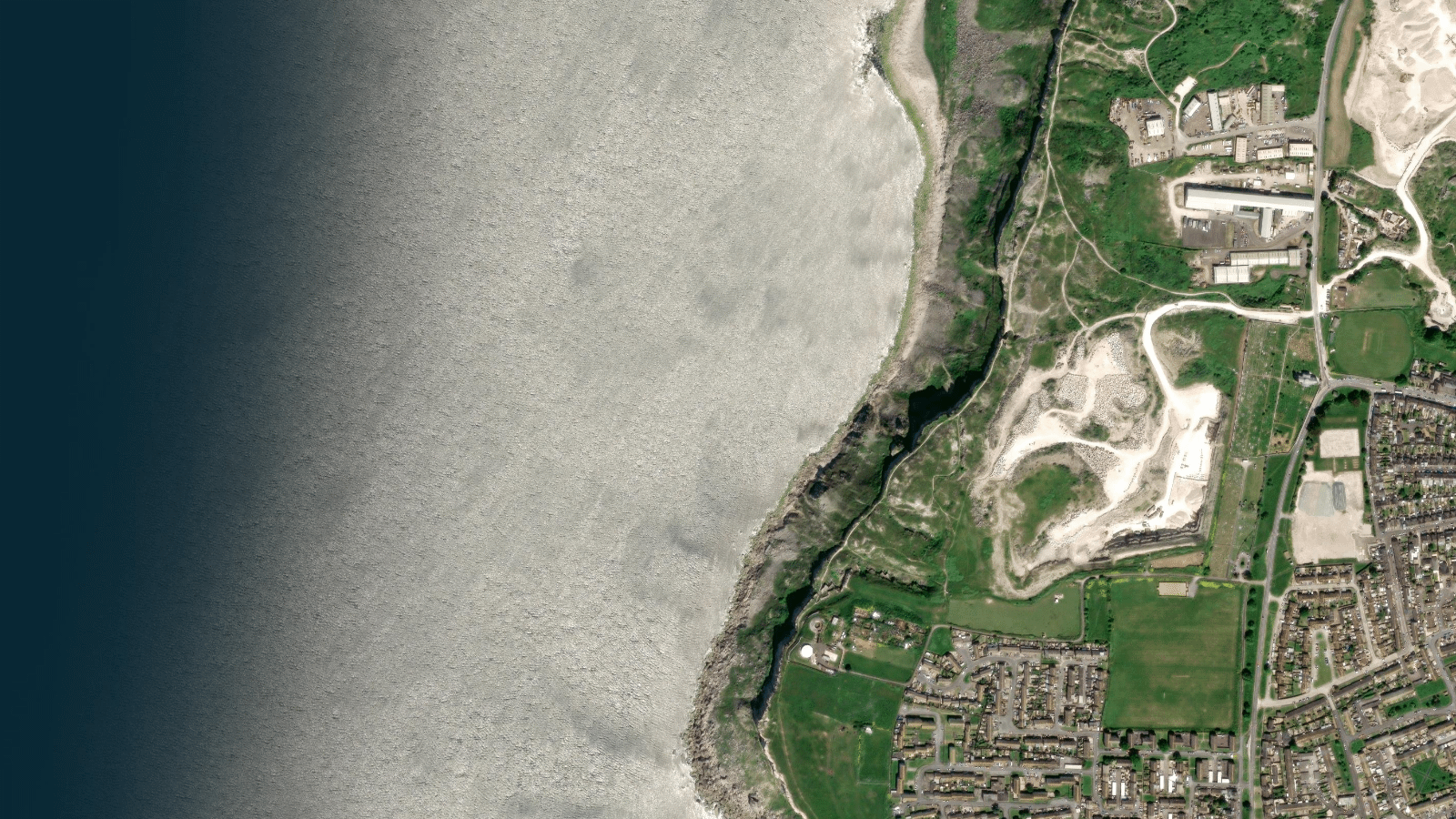 Satellite view of Isle of Portland, Dorset